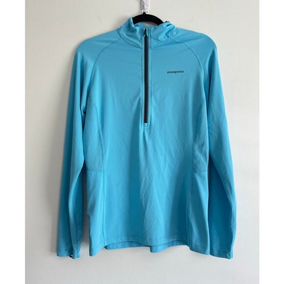 Patagonia Tops - Patagonia Womens Athletic 1/4 Zip Shirt Long SLeeve Running SIZE L